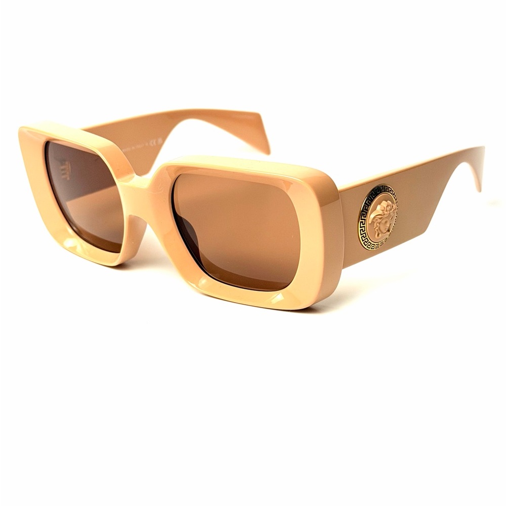 Versace Mod 4473U 5489/73 Beige Sunglasses with Medusa Detail - Picture 6 of 7